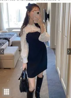 GRL ミニ丈ワンピース S