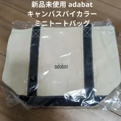 【新品未使用】adabat キャンバスバイカラーミニトートバッグのサムネイル