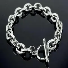 ストリートブレスレット(シルバー) ステンレス 高級感