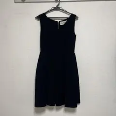 ROPE 黒ノースリーブ ひざ丈ワンピース