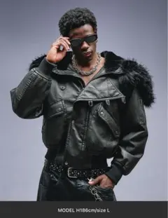 ANDER HUNK アンダーハンクレザーフライトジャケット　lサイズ ANDER HUNK レザーフライトジャケット セール】Faded L2B Flight