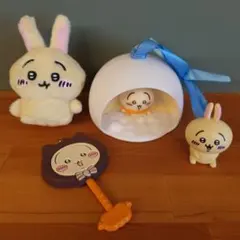 ちいかわ うさぎ グッズ 4点セット マスコット フィギュア　キーホルダー