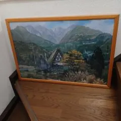高木四郎「浅間山(暁)」昭和62年額46×55油絵32×41cm￼ 6Ｆ独立展 高木四郎「浅間山(暁)」昭和62年額46×55油絵32×41cm￼ 6F独立展