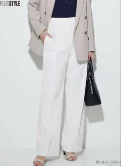 美品PLST2025年モデル丈長めワイドパンツS