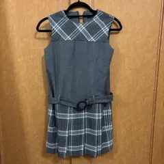 コムサイズム　COMME CA ISM チェック　ジャンパースカート　発表会