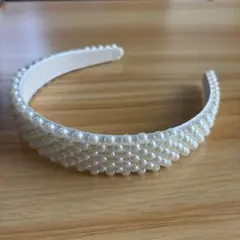 パールカチューシャ 12cm 結婚式 ブライダル