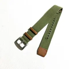 高級プレミアムNATO ベルト ラグ20mm ハミルトン互換品カーキ新品