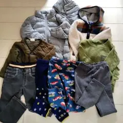 100cm 冬服まとめ売り 男の子　パンツ　トレーナー　アウター　フリース