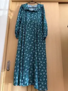 jouetie 花柄 シャツワンピース グリーン
