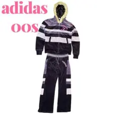 希少　adidas アディダス　ベロア セットアップ　y2k 00s ジャージ