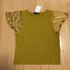 w closet フリルスリーブ カットソー　マスタードのサムネイル