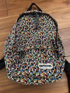 OUTDOOR PRODUCTS キッズ リュック カラフル モザイク柄
