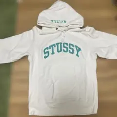 STUSSY × Champion リバースウィーブ パーカー ホワイト Sのサムネイル