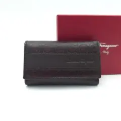 未使用 Ferragamo フェラガモ ガンチーニ 6連キーケース レディース