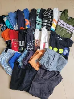 夏服子供服 Tシャツ半ズボン まとめ売り 大量セット　男の子のサムネイル