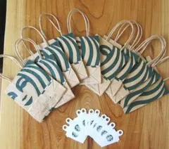 新品 スターバックス ショップ袋 ミニ 小10枚＋ギフト用タグ10枚 紙袋