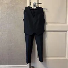 H&M キッズ フォーマル ベスト&パンツ　ネイビー128cm