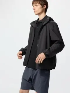 ユニクロ ポケッタブルUVカットパーカ/NANODESIGN ブラック M