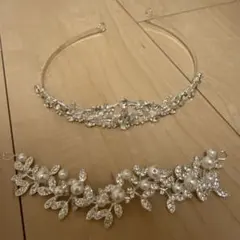 ティアラ 髪飾り 2点セット