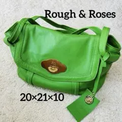 Rough&Roses ラフ&ローゼス　レザーショルダー　バッグ　グリーン