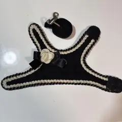 ブラックメッシュハーネス Sサイズ リード付き　中古品