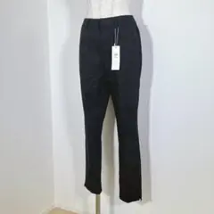 ikka イッカ　スリットイリスリムパンツ　ブラック　M