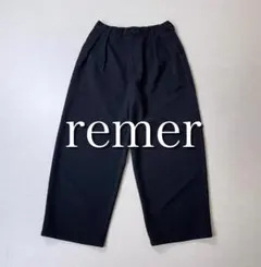専用remer ワイドスラックス ウエストゴム 黒のサムネイル