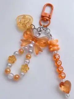 ビーズキーホルダー　バックチャーム　韓国