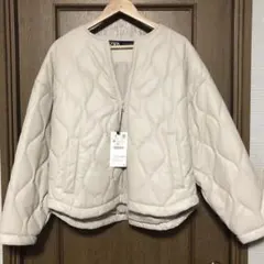 zara キルティングジャケット