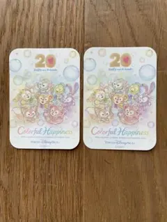 Duffy and Friends 20周年ステッカー 2枚