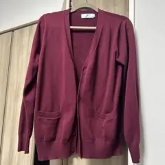 【新品未使用】スクールカーディガン ワインレッド Lサイズ 羽織