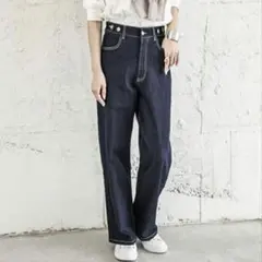 ストレートデニム ダークデニム