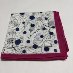 LANVIN en Bleu ハンカチ 花柄 ドットのサムネイル