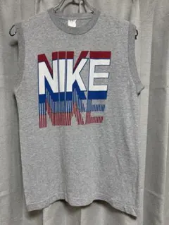 70s 80s オレンジタグ NIKE ノースリーブ Tシャツ ユーロ
