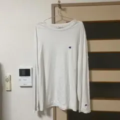 Champion ホワイト 長袖カットソー X-LARGE
