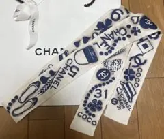 美品！シャネルプリントバンダナストールのサムネイル