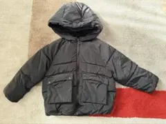 ZARA ブラック フード付きダウンジャケット
