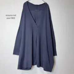 mizuiro ind ミズイロインド Vネック フレア ワンピース FREEのサムネイル