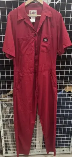 Dickies つなぎ レッド WESTERNワッペン - メルカリ