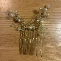 夜会まきコーム　結婚式ヘアアクセ