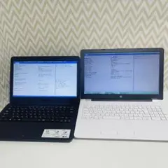 ジャンクHP、ASUSノートパソコンbios確認済み　2個まとめ