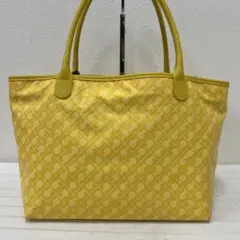 未使用級✨ゲラルディーニ　トートバッグ　PVC ソフティ　総柄　ダブルポケット 未使用級✨ゲラルディーニ トートバッグ PVC ソフティ 総柄