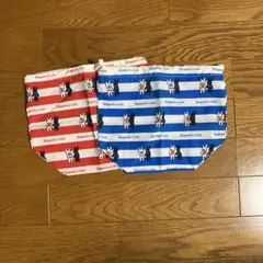 リサとガスパール 巾着袋 2枚セット