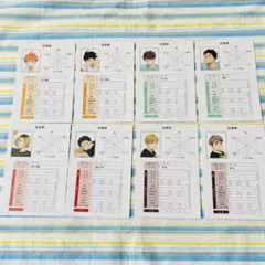 ハイキュー　体力測定フェア　アニメイト限定特典　ポストカード　8種コンプリート