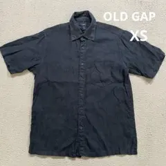 OLD GAP 半袖シャツ XS リネン100% 無地シャツ