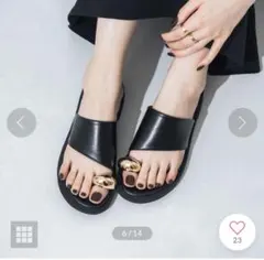 【EVOL】リングフラットトングサンダル IY5751