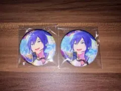 プロセカ KAITO 1c グリッター 缶バッジ グリ缶 2点セット