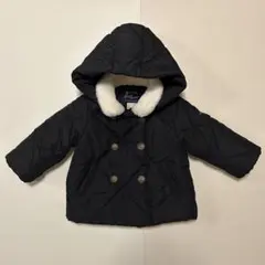 プティマインバックフリル 中綿ジャケット 90㎝ ブラック