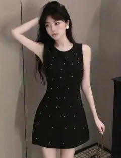 SHEIN ビジューワンピース