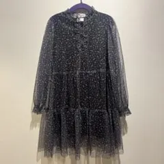 ZARAkids 花柄シースルーワンピース (122cm) 結婚式　七五三